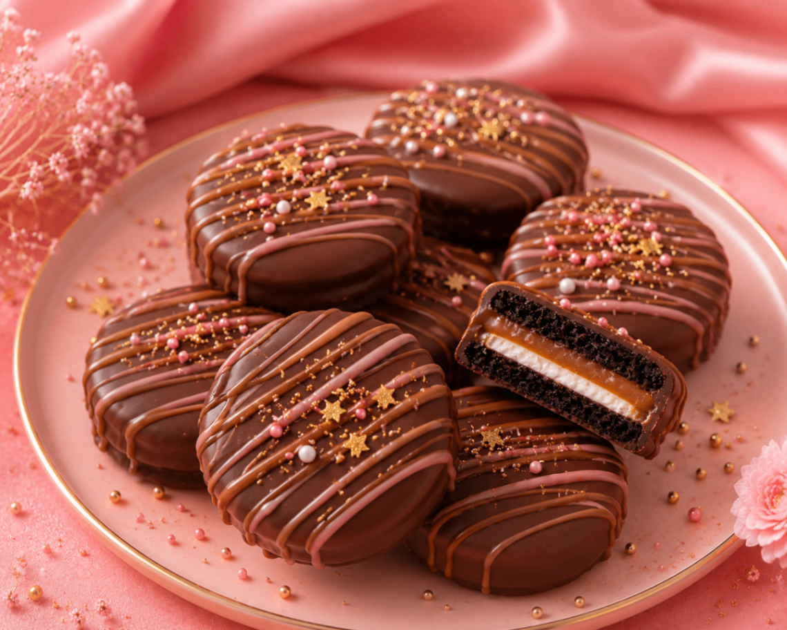 Luxe Caramel Dipped Oreos