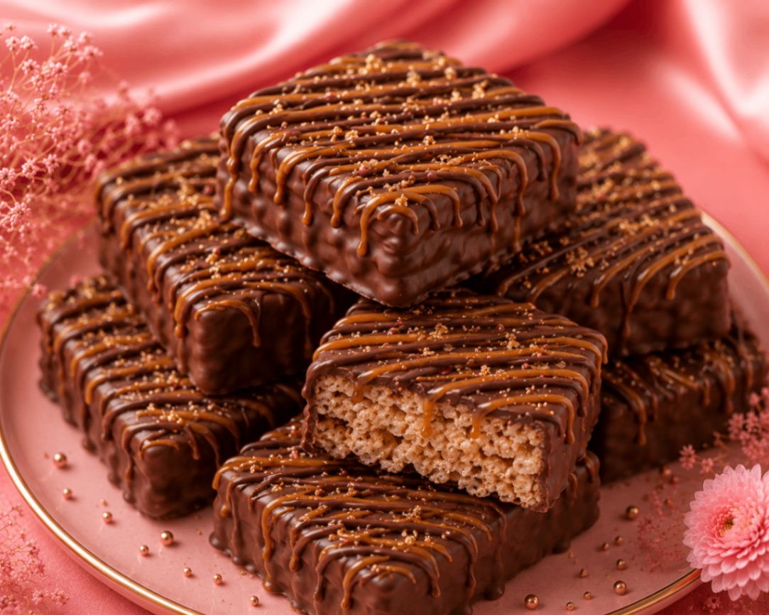 Luxe Caramel Drizzled Rice Krispies