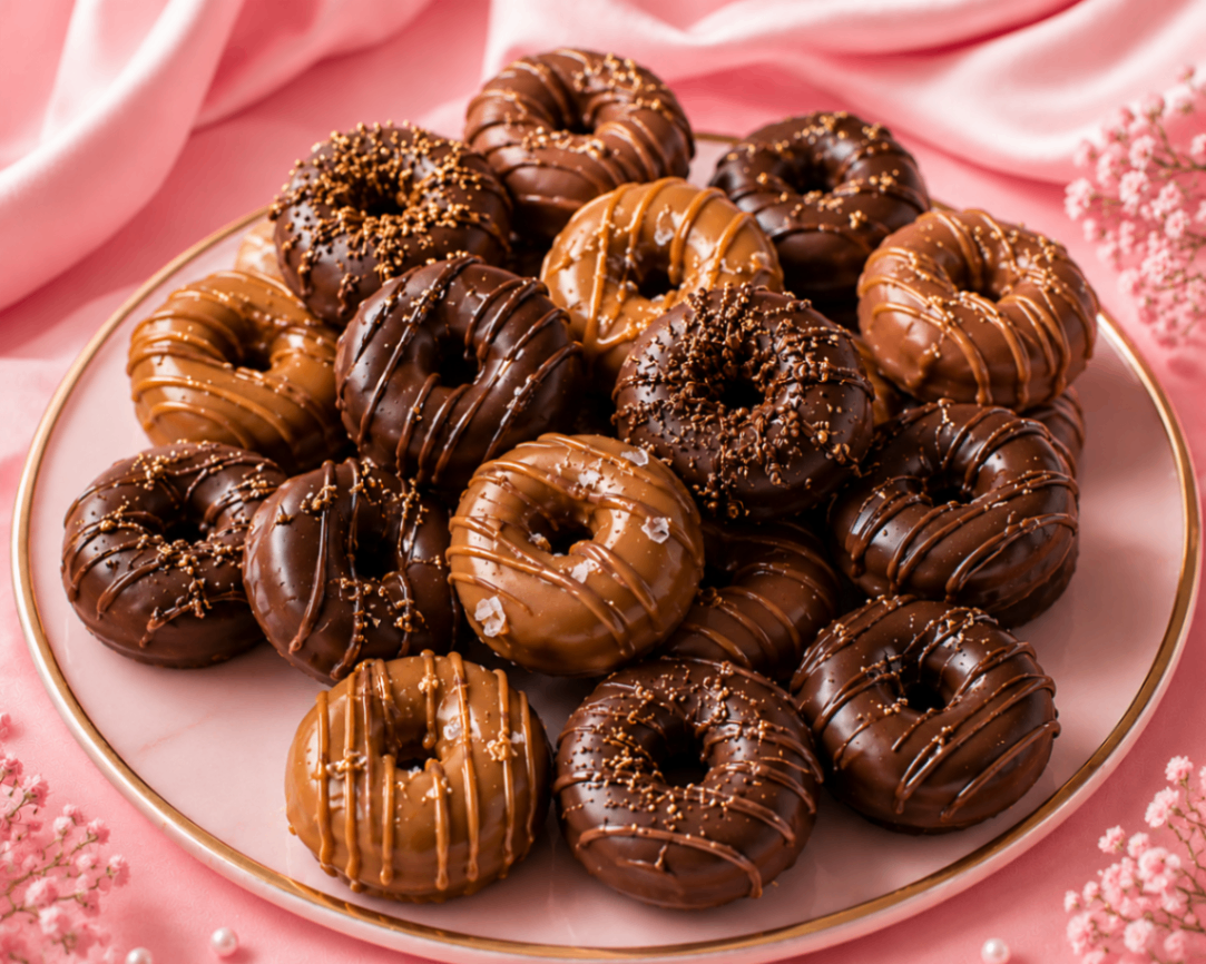 Luxe Caramel Topped Mini Donuts
